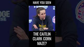 Caitlin Clark Was Butter And Now A Corn Maze shorts caitlinclark [upl. by Arol]