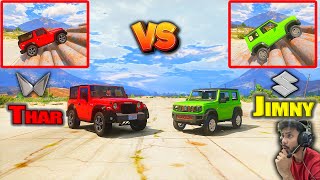 GTA 5 Mahindra Thar Vs Suzuki Jimny Drag And OffRoading Test [upl. by Aitnahs]