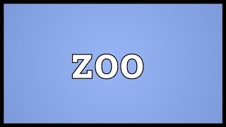 Zoo Meaning [upl. by Hulen]