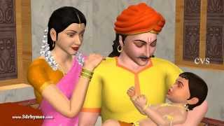 Jo achyutananda Jo Jo  3D Animation Telugu rhymes for children [upl. by Einohpets]