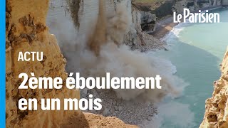 Eboulement de falaise à Etretat  «La Normandie va être une région très menacée dans le futur» [upl. by Bonar636]