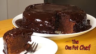 Dark Chocolate Mud Cake  One Pot Chef [upl. by Anaxor682]