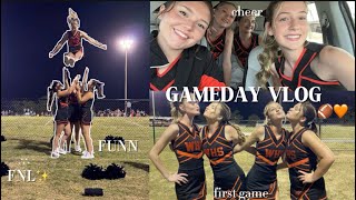 GAMEDAY vlog  GRWM football cheer and friends [upl. by Kareem]