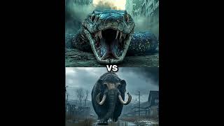 Mammoth vs Anaconda vs White Animals Battle black panther Tiger bear dainasour king kong T rex [upl. by Ahtrim75]