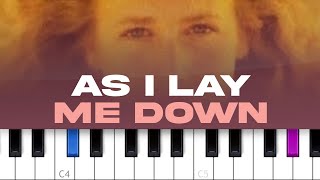 Sophie B Hawkins  As I Lay Me Down piano tutorial [upl. by Hnid804]