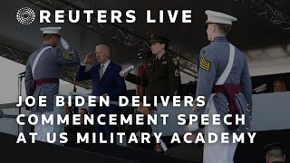 LIVE Biden delivers commencement speech at US Military Academy [upl. by Laehcimaj]