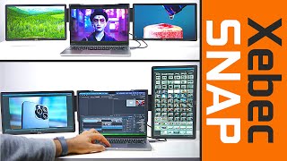 Ultimate Triple Screen Laptop Setup Xebec Snap Overview [upl. by Dorran826]