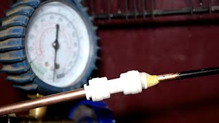 How to Make Quick Coupler for Flushing Refrigeration System [upl. by Ylehsa149]