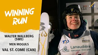 Wallberg makes first visit to Moguls winner circle  FIS Freestyle Skiing World Cup 2324 [upl. by Ellac921]