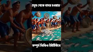 মানুষ থেকে বানর হওয়ার গল্প islam [upl. by Kirsch]