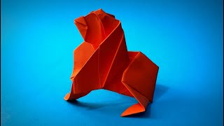 Singe Origami  Comment faire un gorille en papier  Animaux en origami [upl. by Yuille]