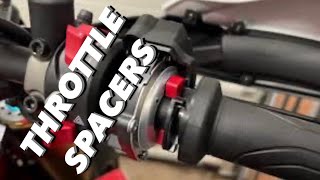 Fitting Throttle Spacers 2022 Livery Ducati Hypermotard 950 SP [upl. by Semajwerdna]