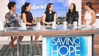 Interview Erica Durance Promoting SavingHope Season 5  The Social [upl. by Elicul]