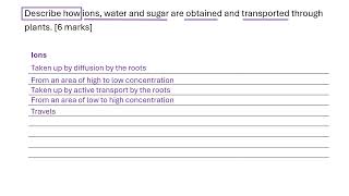 Xylem and phloem 6 mark question [upl. by Fabio]