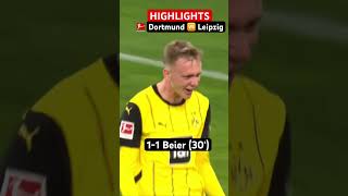 HIGHLIGHTS ⚽️  BVB Secures HUGE Win • Borussia Dortmund 🆚 RB Leipzig • MD9 [upl. by Analart562]