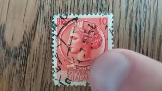 SATISFYING VIDEO STAMPS ITALY RARE OLD STAMPSstamps worth moneyRELAX AND ENJOY [upl. by Trudie]