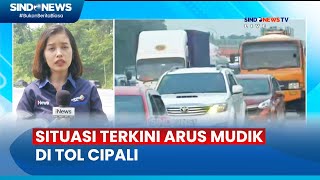 Tol Cipali Terpantau Padat Kendaraan Tiga Rekayasa Lalu Lintas Diberlakukan  Sindo Siang 0704 [upl. by Camey]