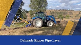 Delmade Ripper Pipe Layer in action [upl. by Cotter]