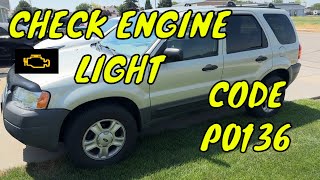 2003 Escape 3OL V6 P0136 Code 02 Sensor [upl. by Darcy]