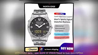 Top BEST NORTH EDGE Mens Sports Digital Watch Waterproof 50M Altimeter Baromet [upl. by Lemrej]