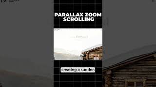 Have you heard of Parallax Zoom Scrolling Web Design Trend 2023 [upl. by Standish]