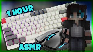 1 HOUR Keyboard ASMR  Mouse Sounds  Hypixel Bedwars [upl. by Furie217]