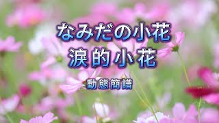 なみだの小花 淚的小花 G majorカラオケ伴奏簡譜歌詞動態簡譜 [upl. by Amero]