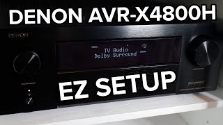 Simple Setup of the Denon AVRX4800H 94ch 8K AV Receiver [upl. by Ennirac]