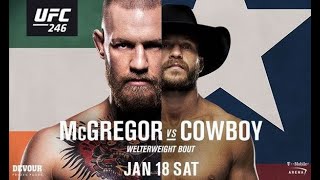 Conor McGregor vs Donald Cowboy Cerrone UFC 246 [upl. by Annuhsal935]