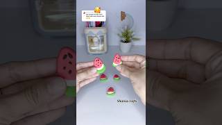 DIY Foam Clay 🍉✨clayart claykeychain airdryclayideas [upl. by Florance445]