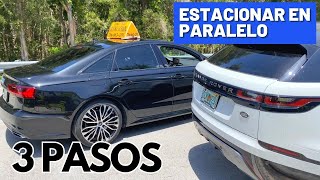 CÓMO ESTACIONAR TU CARRO EN PARALELO EN TRES PASOS [upl. by Haral]