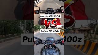 Honda cb300R vs pulsar na400z first gear challenge 🔥 shorts pulsarns400z [upl. by Keemahs590]