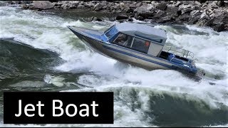 Salmon River Jet Boat Cramer Creek Rapid Idaho Viking [upl. by Marielle]