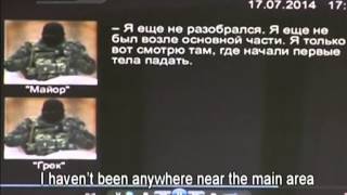 Ukraine releases sound recording of rebels on MH17 [upl. by Lettie727]