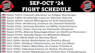 SEPTOCT 2024 BOXING SCHEDULE BREAKDOWN SHAKUR VS CORDINA AND BERLANGA VS CANELO COULD BE UPSETS [upl. by Fleck232]