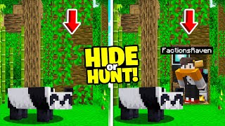 making an quotinvisiblequot Jungle Base in Minecraft Hide or Hunt [upl. by Airtemed733]