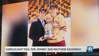 Blue Jackets hold candlelight vigil to remember Johnny and Matthew Gaudreau [upl. by Gylys]