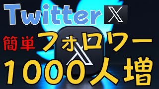 【実録】Twitter【X】フォロワー『1000人』を超える方法 [upl. by Misha969]