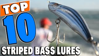 Top 10 Best striped bass lures Review in 2024 [upl. by Sitruc780]