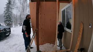 starting to frame the porch so we have a mud room [upl. by Amble]