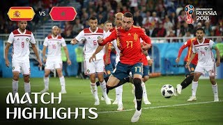 Spain v Morocco  2018 FIFA World Cup  Match Highlights [upl. by Soilissav]