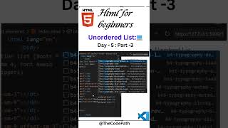 The Real Difference Between HTML List Types for Web Development html5 htmltutorial programming [upl. by Nilyad629]