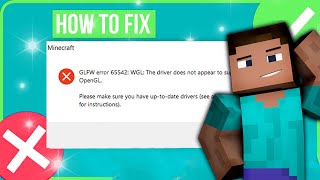 🔧How To Fix Minecraft GLFW Error 65542 WGL The Driver Does Not Appear To Support OpenGL TLauncher [upl. by Culberson]