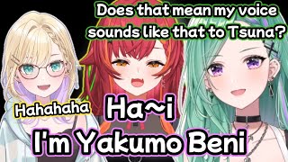 【Eng sub】Tsunas imitation of Beni was too funny【vspoYakumo BeniNekota TsunaKurumi Noahclips】 [upl. by Ardnuasak361]