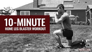 INTENSE 10 MIN LEG WORKOUT AT HOME NO EQUIPMENT [upl. by Nirro]