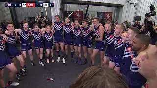 Fremantle team song  Rd 18 v Sydney [upl. by Guria344]