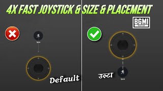 BGMI Reverse Joystick Setup  Best Joystick Size amp Placement BGMI amp PUBG  Fastest Joystick Setting [upl. by Grata]