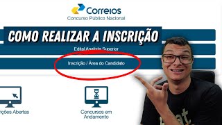 COMO FAZER A INSCRIÇÃO NO CONCURSO DOS CORREIOS 2024  CARTEIRO [upl. by Afaw322]