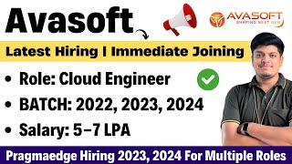 Avasoft Urgent Hiring 2022 2023 2024 BATCH  Salary 57 LPA  Virtual GD Round 2223 May 2024 [upl. by Diane]