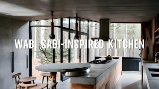 Deep Dive into Wabi Sabi Inspired Kitchen Design with Concrete and Wood Interior Decorating Ideas [upl. by Anaed]